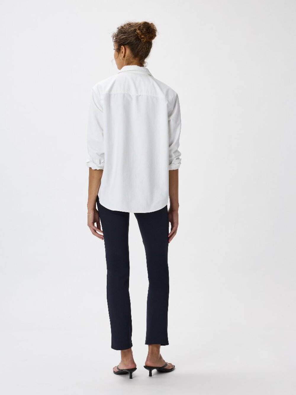 Ponte Straight Leg Pants in Navy - Picture 6 of 9